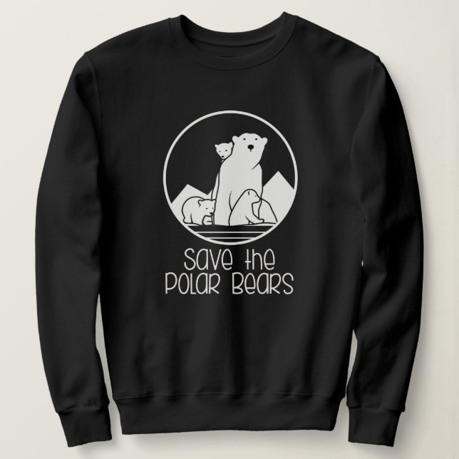 Sudadera de soporte para oso polar (Anverso del diseño)