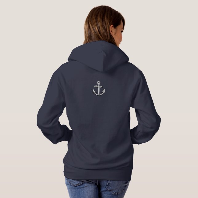 Sudadera de sudadera con ancla Proud Bluenoser Nov (Reverso completo)