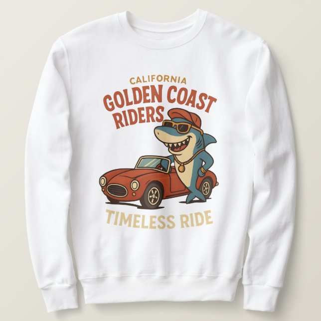 sudadera de tiburón lindo (Anverso del diseño)