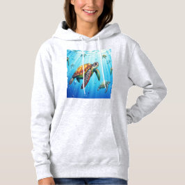 Sudadera de tortugas en el mar