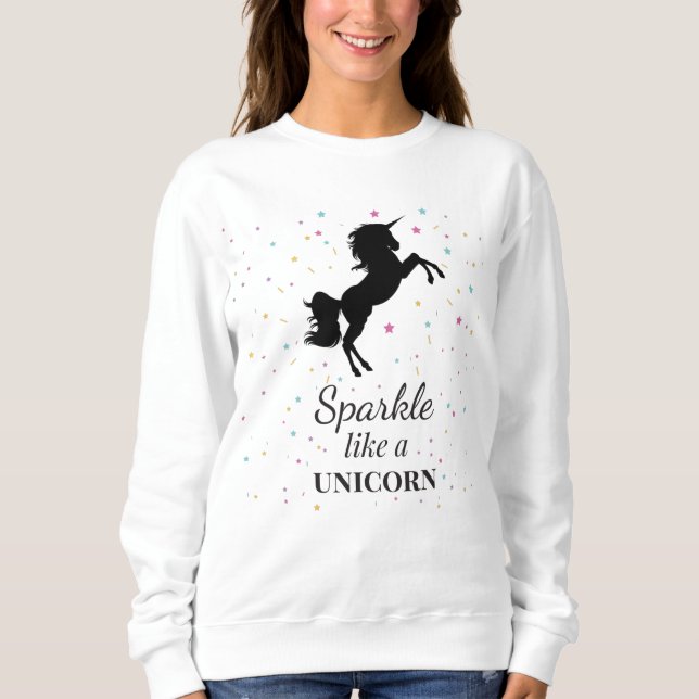 Sudadera de unicornio motivacional (Anverso)