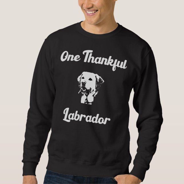 Sudadera De Uno De Los Animales De Labrador Agradecidos Per (Anverso)