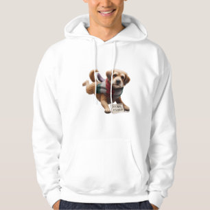 Sudadera "De Verdad, Hace Frío! Perro Divertido con Bufanda