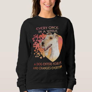 Sudadera De Vez En Cuando Un Terrier De Fox De Cableado Te