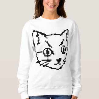 SUDADERA DE VIDEO GATITO PIXEL ART