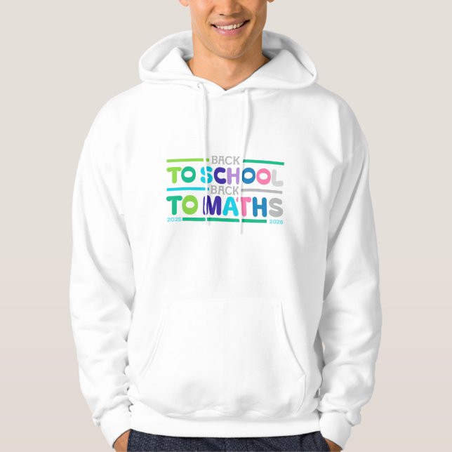 Sudadera De vuelta a la escuela a las matemáticas 2025-2026 (Anverso)
