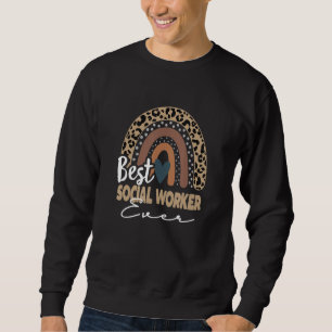 Sudadera De vuelta a la escuela Boho Rainbow Social Worker