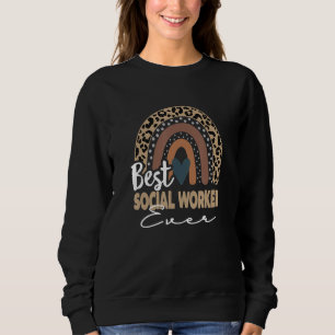 Sudadera De vuelta a la escuela Boho Rainbow Social Worker