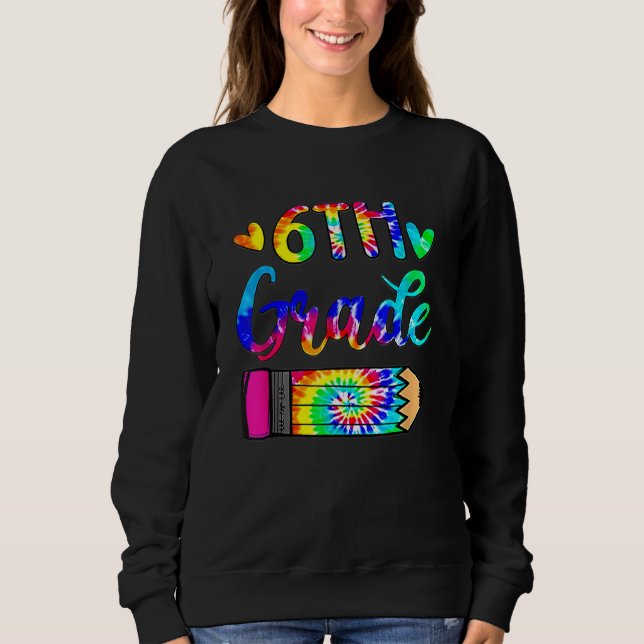 Sudadera De vuelta a la escuela Corbata de tinte para maest (Anverso)