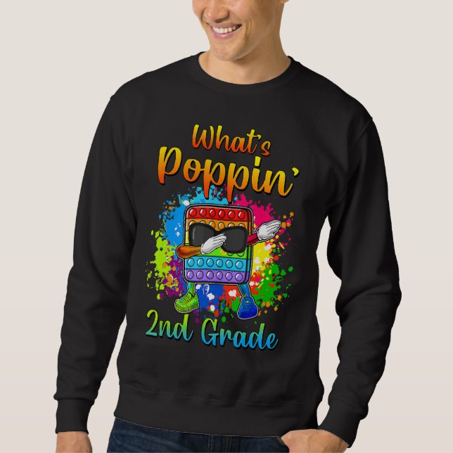 Sudadera De Vuelta A La Escuela De 2º Grado Vidrio Dabbing  (Anverso)