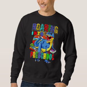 Sudadera De Vuelta A La Escuela De Dinosaurio Que Se Enfren