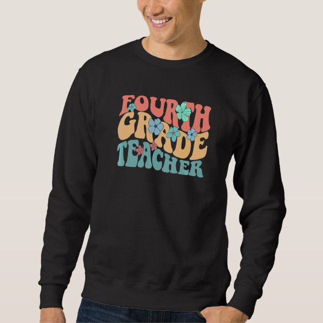 Sudadera De Vuelta A La Escuela De Flor De Cuarto Grado De  (Anverso)