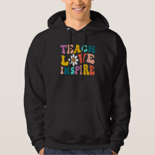 Sudadera De vuelta a la escuela enseña amor inspira profeso