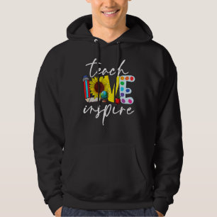 Sudadera De vuelta a la escuela enseña amor inspira retro m