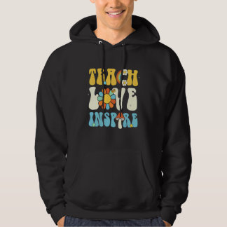 Sudadera De vuelta a la escuela Enseña Amor Inspira Retro P