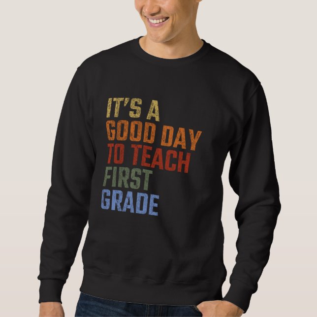 Sudadera De vuelta a la escuela es un buen día para enseñar (Anverso)