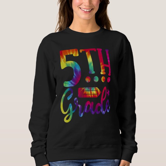 Sudadera De Vuelta A La Escuela Maestra De Quinto Grado (Anverso)