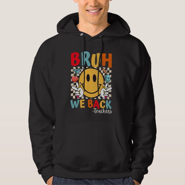 Sudadera De vuelta a la escuela, primer día de clases, nos  (Anverso)