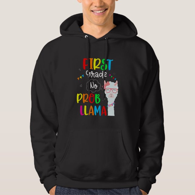 Sudadera De vuelta a la escuela primer grado sin problema L (Anverso)