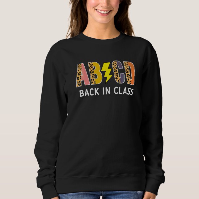 Sudadera De vuelta a la escuela profesor estudiantes leopar (Anverso)