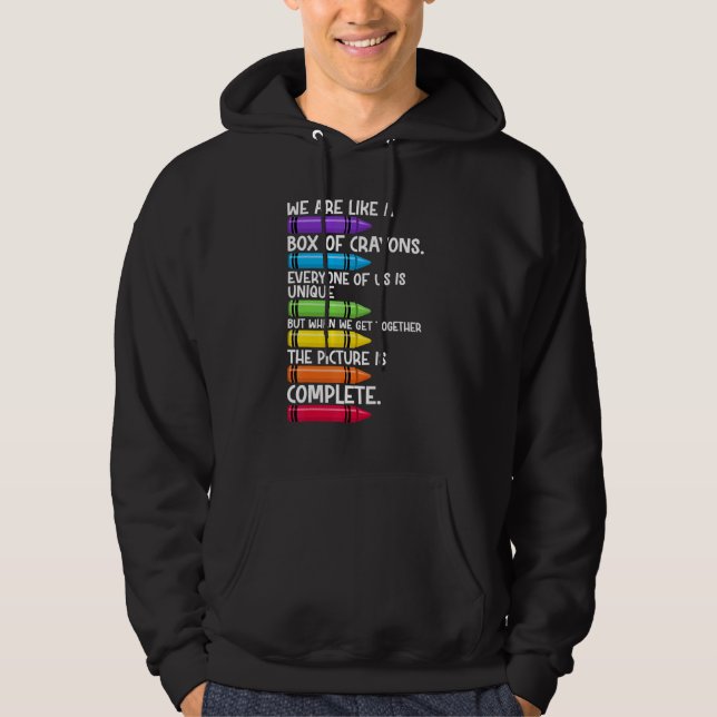 Sudadera De vuelta a la escuela Profesor Somos como una caj (Anverso)