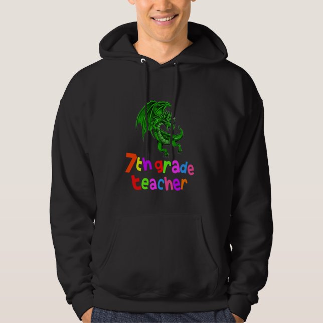Sudadera De vuelta a la escuela profesora de séptimo grado  (Anverso)