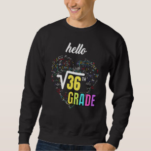 Sudadera De vuelta a la escuela raíz cuadrada de 36 de 6to 