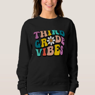 Sudadera De vuelta a la escuela vibraciones de tercer grado
