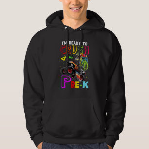 Sudadera De Vuelta Al Colegio Aplastar Camión De Monstruo D