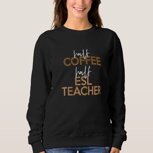Sudadera De Vuelta Al Colegio Medio Café Profesor de LSI (Anverso)