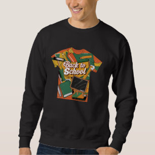 Sudadera De Vuelta Al Colegio Y Suministra Arte Gráfico