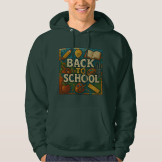 Sudadera De vuelta al estilo de mosaico escolar
