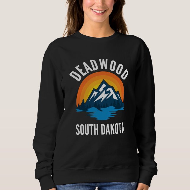 Sudadera Deadwood South Dakota Mountain (Anverso)