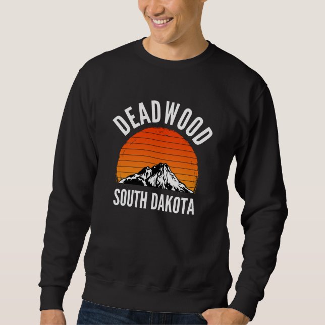Sudadera Deadwood South Dakota Mountain (Anverso)