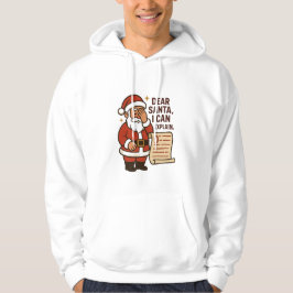 Sudadera Dear Santa, I Can Explain Hoodie