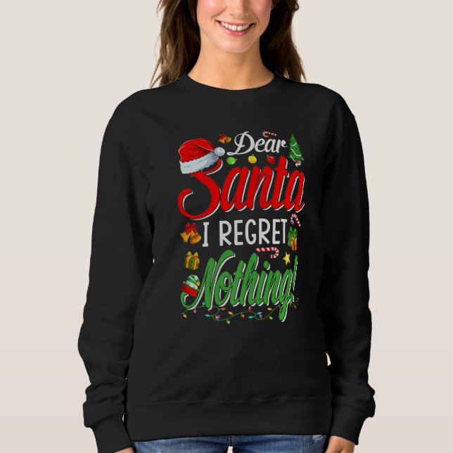 Sudadera Dear Santa  Matching Family Christmas Pajamas (Anverso)