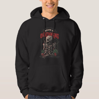 Sudadera Death By Overthinking   Skull
