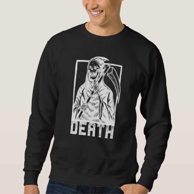 Sudadera Death Reaper Scythe Man Satan (Anverso)