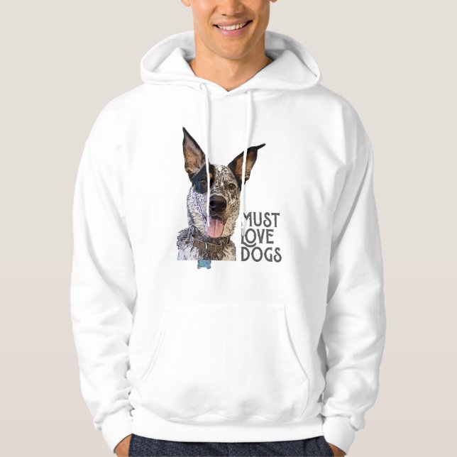 Sudadera Debe amar a los perros gráficos (Anverso)