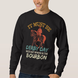 Sudadera Debe Ser El Día Derby Un Gorra Agradable Donde Est