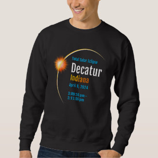 Sudadera Decatur Indiana IN Total Solar Eclipse 2024 1