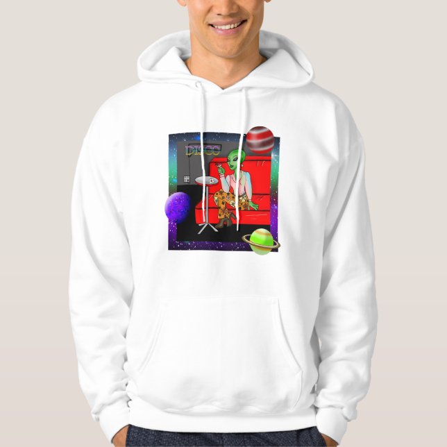 Sudadera Decenio de 1970 Retro Extraterrestre en Disco Loun (Anverso)