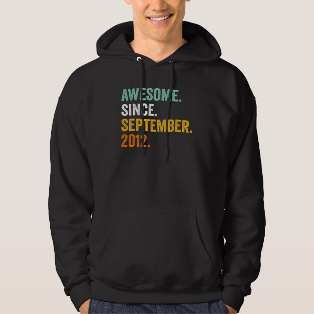 Sudadera Décimo cumpleaños de 10 años asombroso desde septi (Anverso)