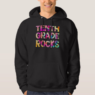 Sudadera Décimo grado Rocks Tie Dye Team 10° grado profesor
