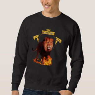 Sudadera Decir bombero bombero león héroe rey de f
