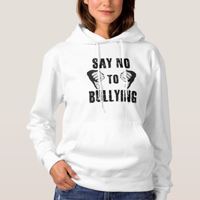 Sudadera Decir no al acoso (Anverso)