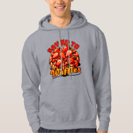 Sudadera decir no al diseño de gofres