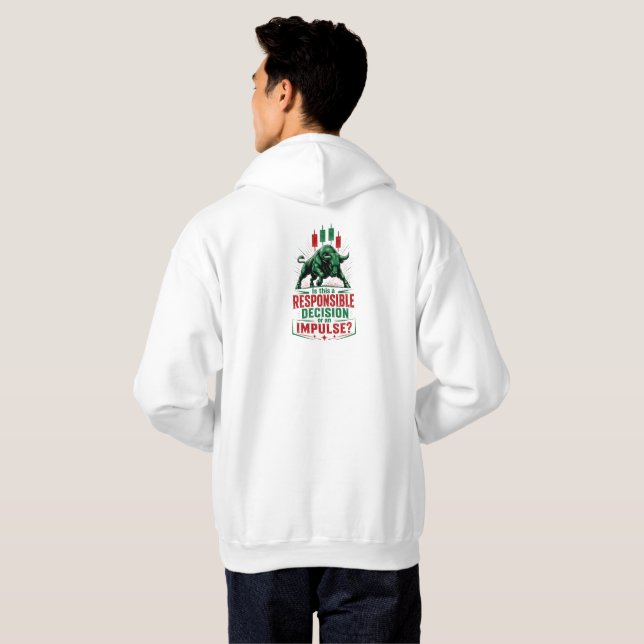 Sudadera Decisión Responsable o Mente de Comercio de Impuls (Reverso completo)