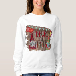 Sudadera Deck the Halls Gnomes and Baubles