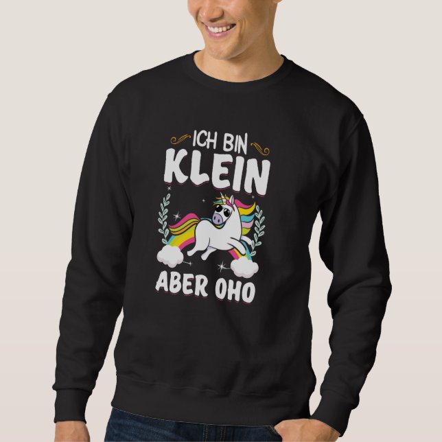Sudadera Declaración de Ich bin kleine aber oho (Anverso)